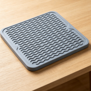 Silicone non-slip drying mat; easy to clean and heat-resistant; multi-purpose mat for kitchen dishes and sinks