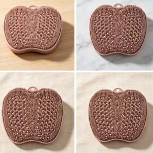 Silicone foot massage and cleaning mat with suction cups; tool for deep cleaning and foot care