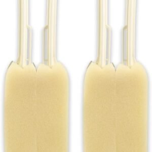 Dual-sided cup cleaning sponge; cut-to-size design; ideal for deep cleaning cups and dishes.