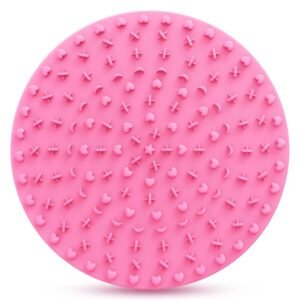 Silicone Makeup Brush Cleaning Mat with Suction Cup – Multi-Purpose Tool for Makeup Brushes and Art Brushes