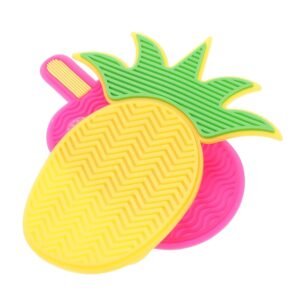 Suction-Cup Silicone Brush Cleaning Mat – Compact and Portable Design for Home and Salon Use