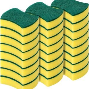 Eco-Friendly Cleaning Sponge. Kitchen Scouring Pad – Safe for Tableware Surfaces